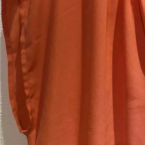 Roz & Ali Coral V Neck Women's Pleated Short Sleeve Plus Size 2X Top Lightweight - Picture 4 of 6